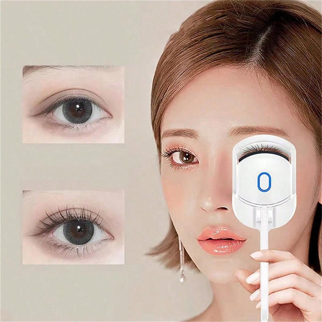 Schnellheizende beheizte Wimpernzange - USB-wiederaufladbar, tragbar und langanhaltende Wimpernzange mit einstellbaren Temperaturen, perfekt