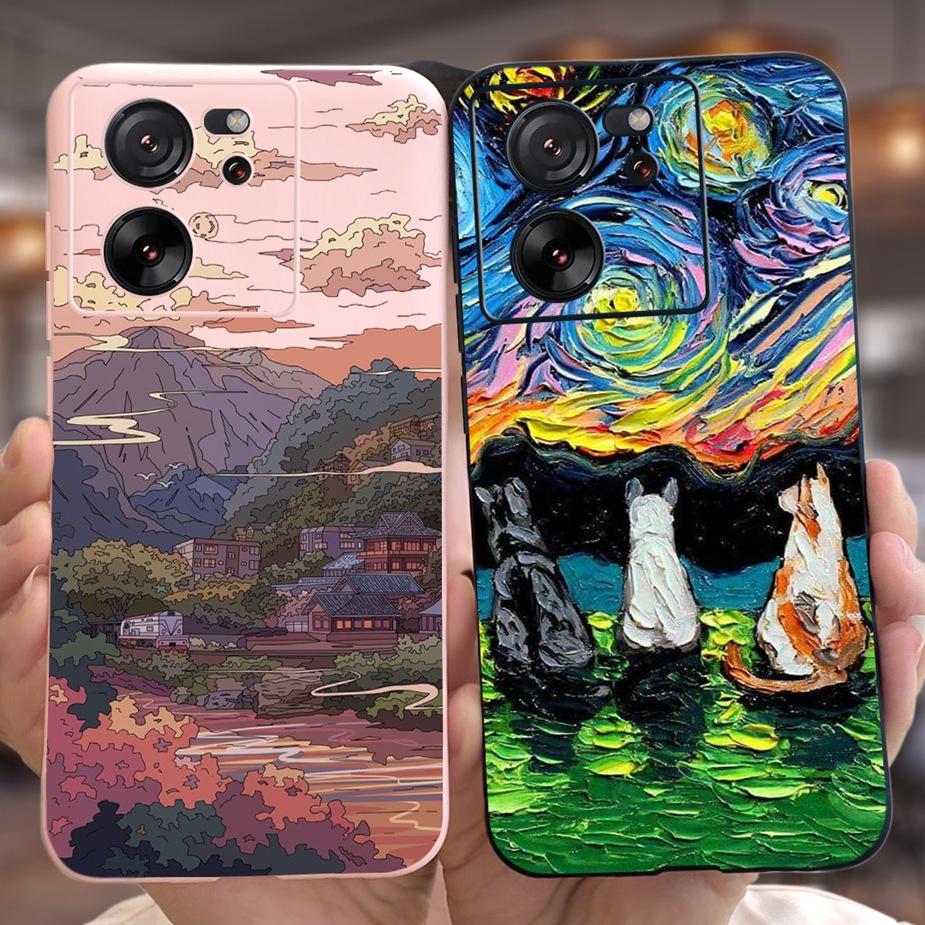 For Xiaomi 13T Pro Case Mi13T Cute Fashion Cartoon Cover 6.67'' Soft Silicone Phone Case For Xiaomi Mi 13T Pro 13TPro Back Cover