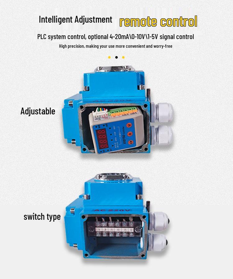 Explosion-Proof Electric Flanged Ball Valve, Stainless Steel, 4-20MA Switch Regulation, DN50/65/80/125.
