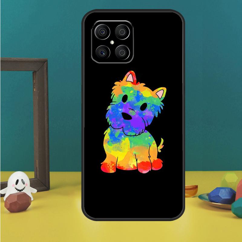 Мультяшный чехол для собаки Вест-хайленд-уайт-терьер для Honor 200 Pro X9b X9a X8b X8a X8 X9 X9c 50 70 90 Lite Honor Magic 5 6 7 Pro Honor 50