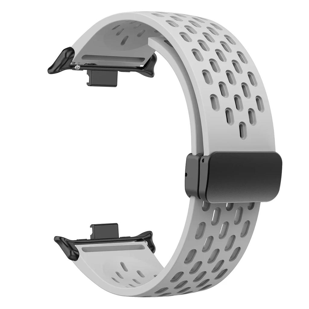 Silikonarmband für Redmi Watch 5 4 Magnetverschluss Sportarmband für Mi Band 9pro 8pro Correa Atmungsaktives Armband Zubehör