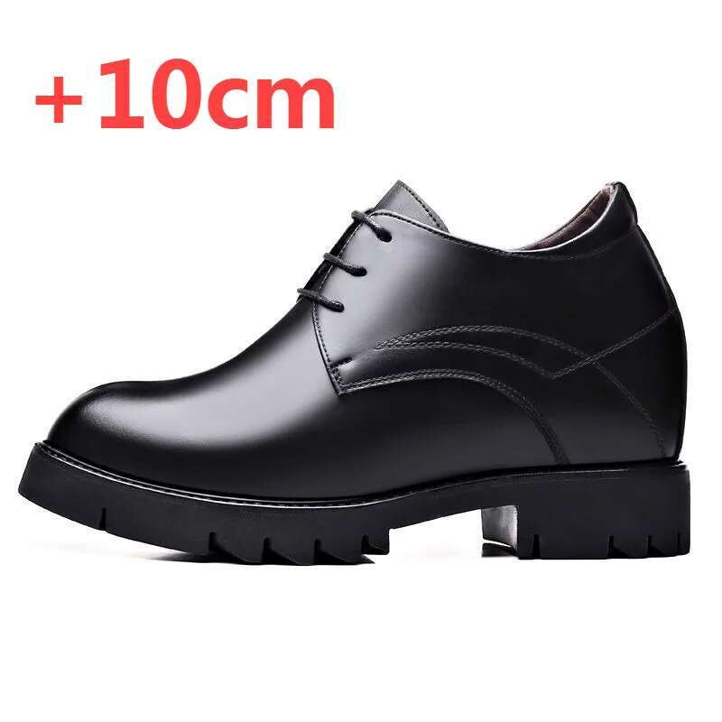 Men`s Elevator Shoes Leather Dress Shoes