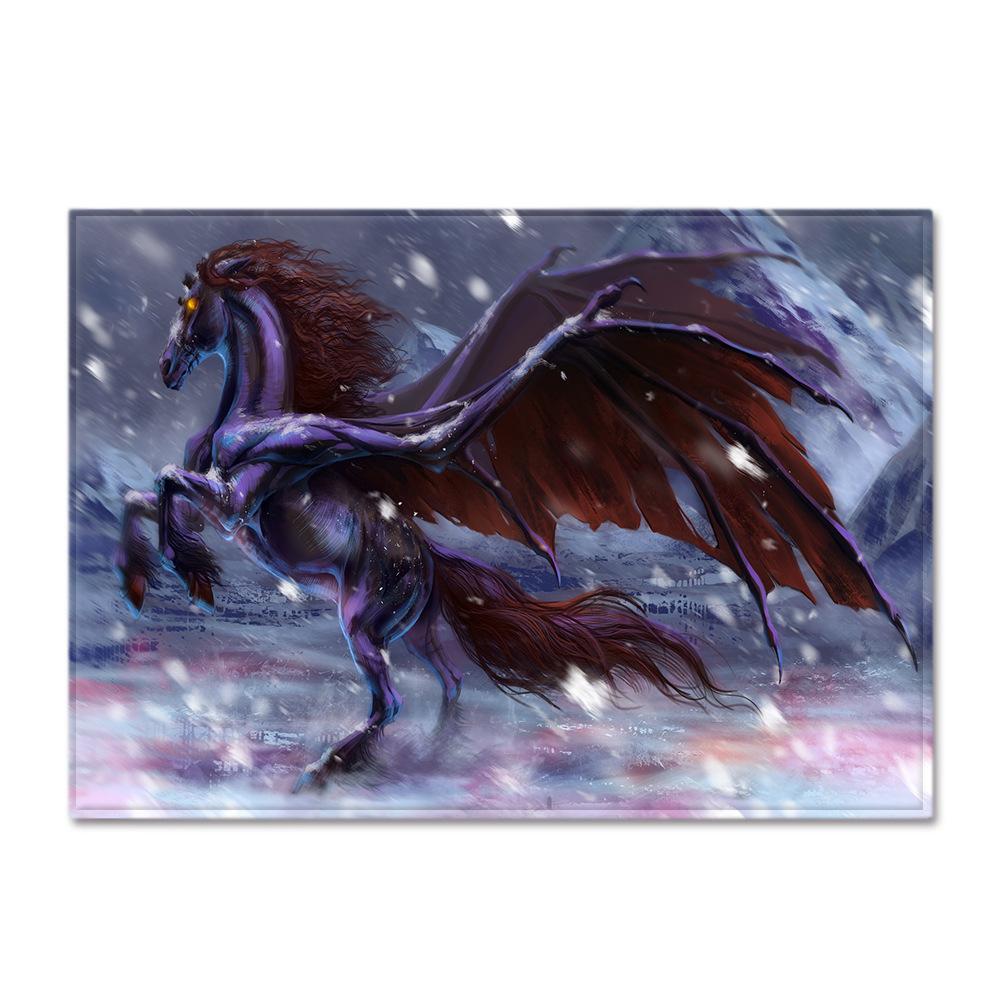 

Horse Livirng Room Carpets Home Decor Parlor Area Rug Animal Bedroom Rug for Boys Kids Play Mat Kitchen Rug Entrance Doormat 40x60cm