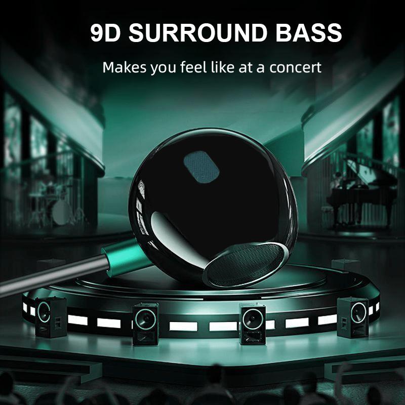 Surround Sound Headsets for iPhone 14 Pro Headphones 13 12 11 Mini X XS 6 7 8 Plus Wired Earbuds Not Bluetooth Earphones In Mic