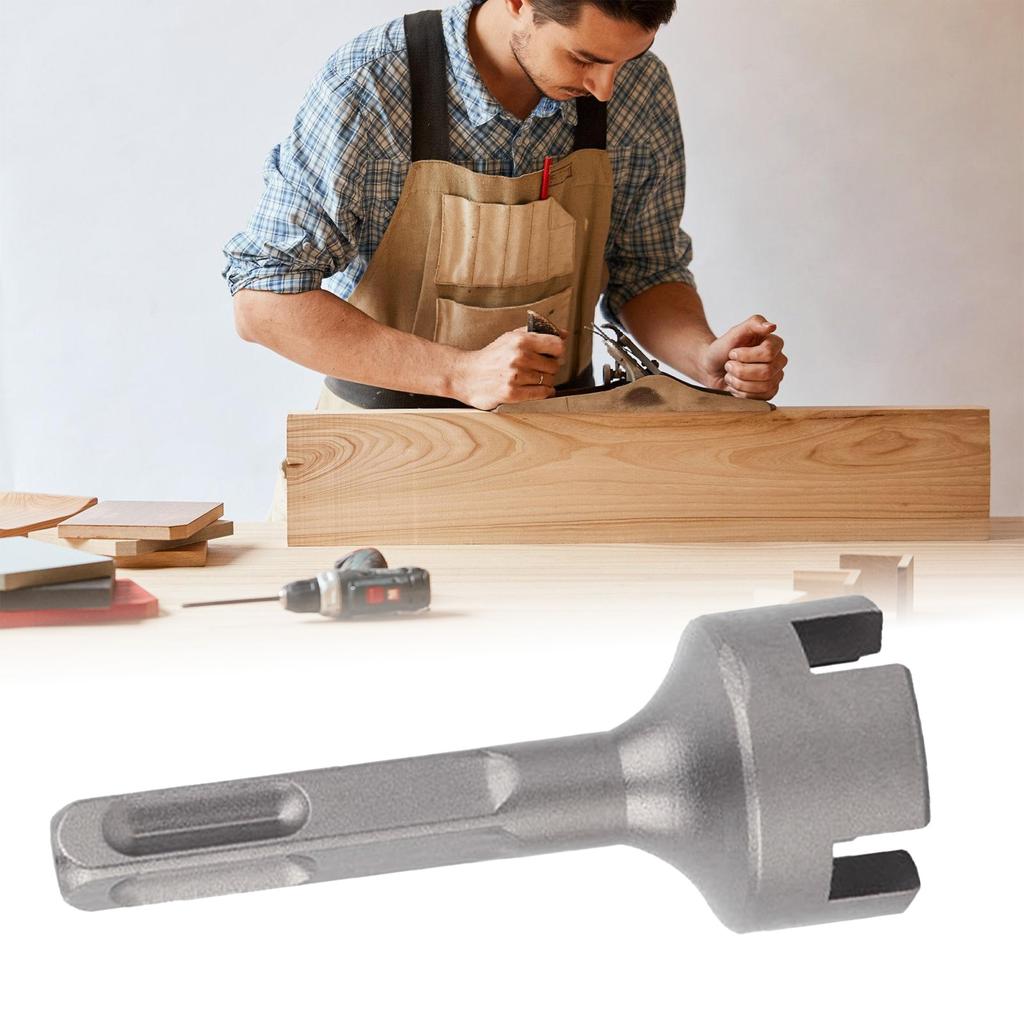 Professional Ground Rod Driver Attachment Drill Bit Driver Square Cross Pile Ground Rod Adapter Bit for Hammer Drill