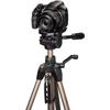 Trépied Photo/vidéo HAMA STAR 63 - Champagne - Hauteur Max 166cm - Poids Max 4kg