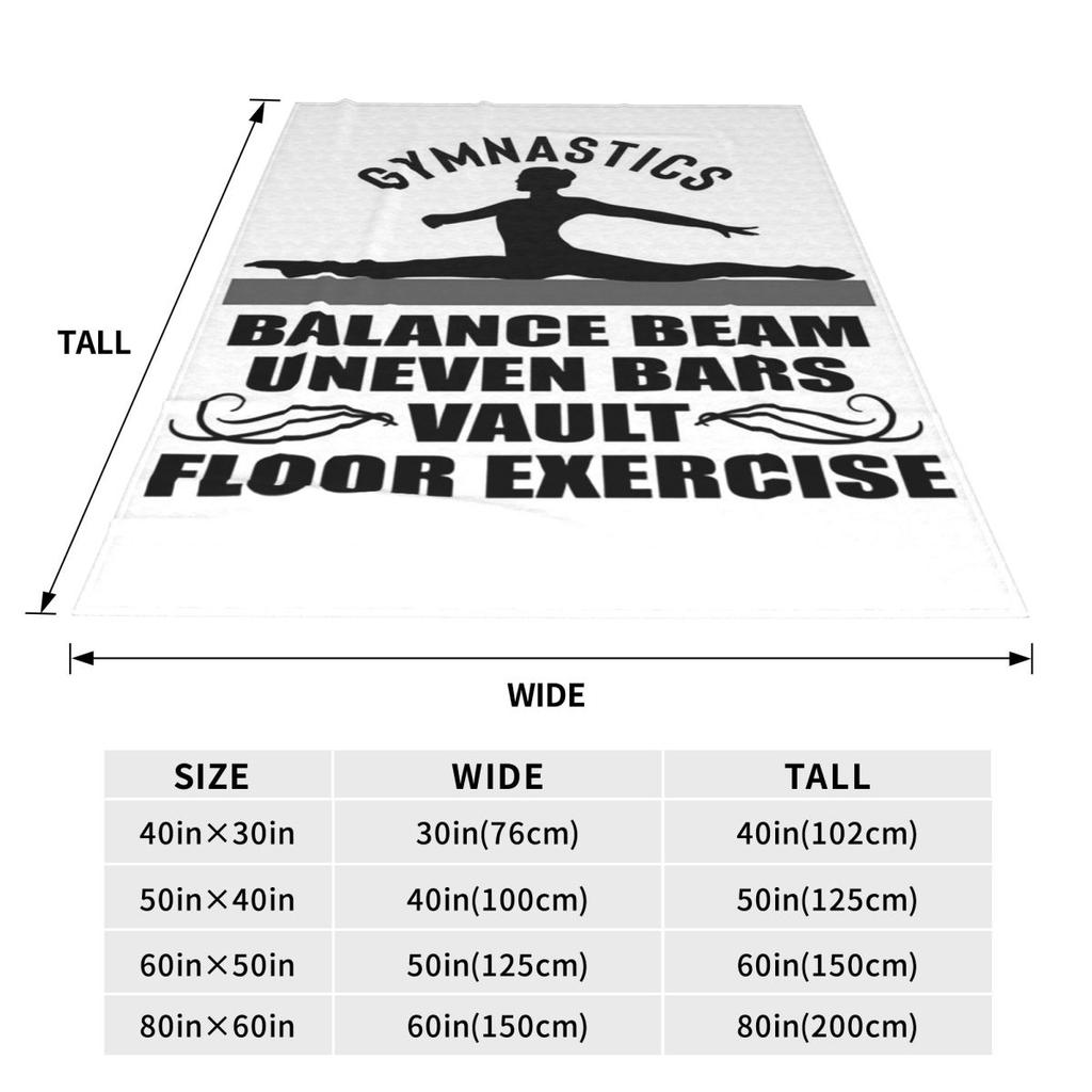 Women's Ladies Girls Gymnastics Events Blankets Soft Warm Flannel Throw Blanket Bedding for Bed Living room Picnic Travel Couch
