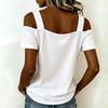 Womens Short Sleeve Cute Sexy  T Shirts Fashion Outfits Basic Clothes