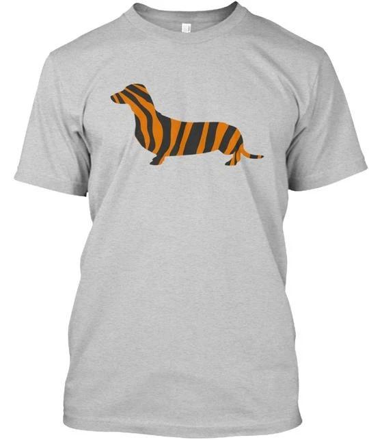 Dachshund Tiger Pattern T shirt Made in the USA Size S to 5XL S