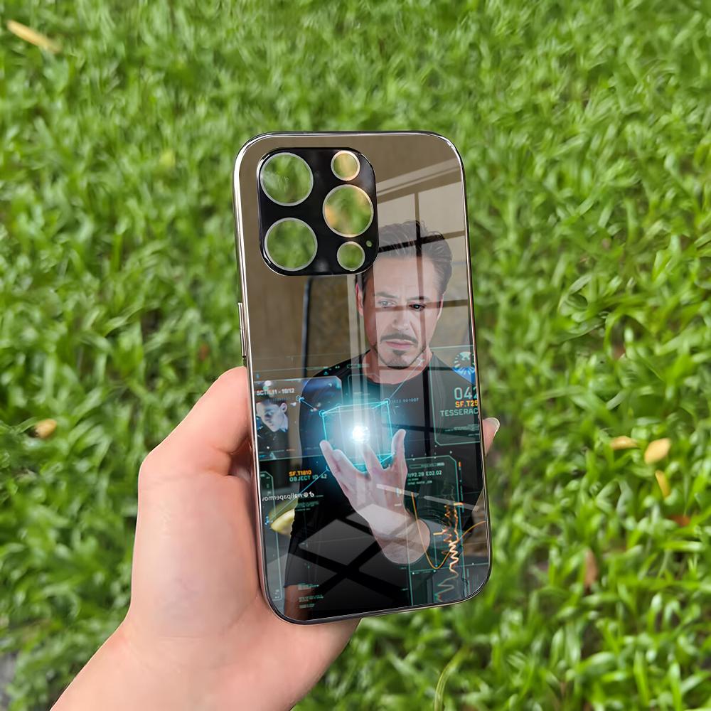 

Robert Downey Jr Phone Case For IPhone 16 15 14 13 12 11 Pro Max Plus Mini MagSafe Glass Cover IPHONE5