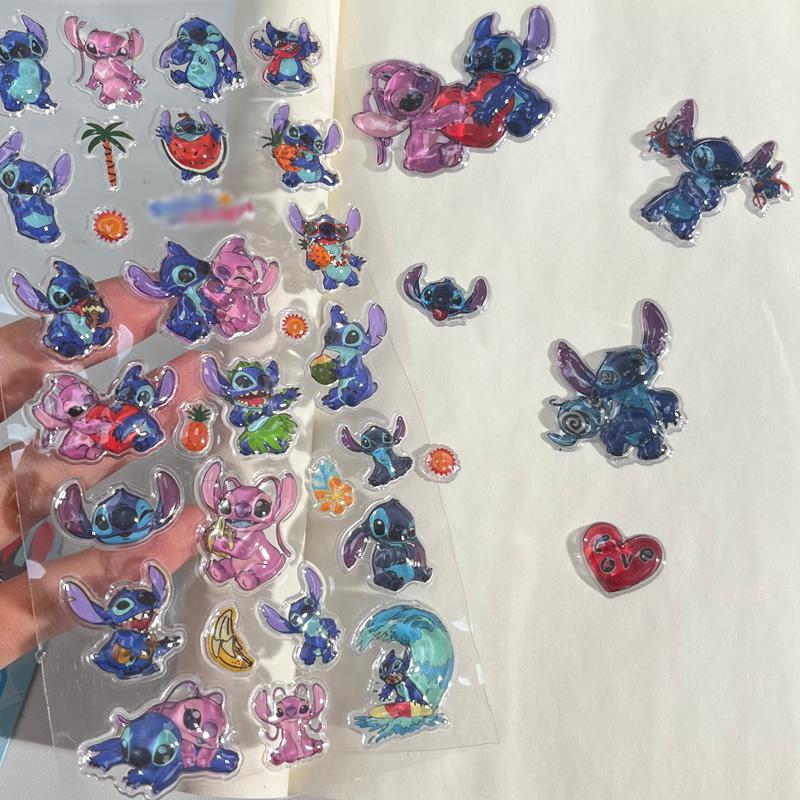3D Zootopia Frozen Stickers Stitch bonbon drop seal Relief Stickers DIY Phonecase Scrapbook Sticker Gift