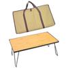 Portable Outdoor Folding Mesh Bamboo Table with Multi-Functional Draining Rack