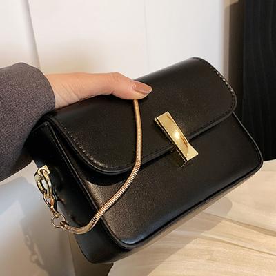 Fashion Small Square Bag for Women  Summer New Versatile Chain Crossbody Bags Texture PU Single Shoulder Underarm Bags