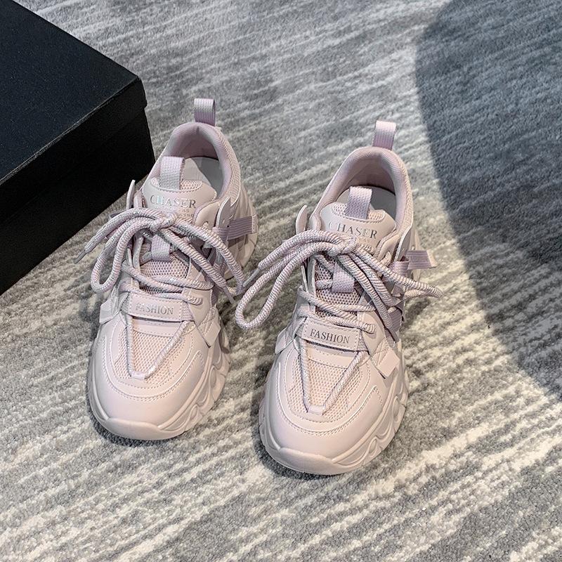 Pantofi cu platformă cu lift din piele naturală, pantofi pentru tată, pentru femei, primăvară, cu platformă, pantofi mici, casual