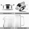 Barley Tea Pitcher, 1500ml Teapot, Stovetop-Safe, Stainless Steel Lid, Refrigerator-Safe, Wide Mouth, Easy to Clean