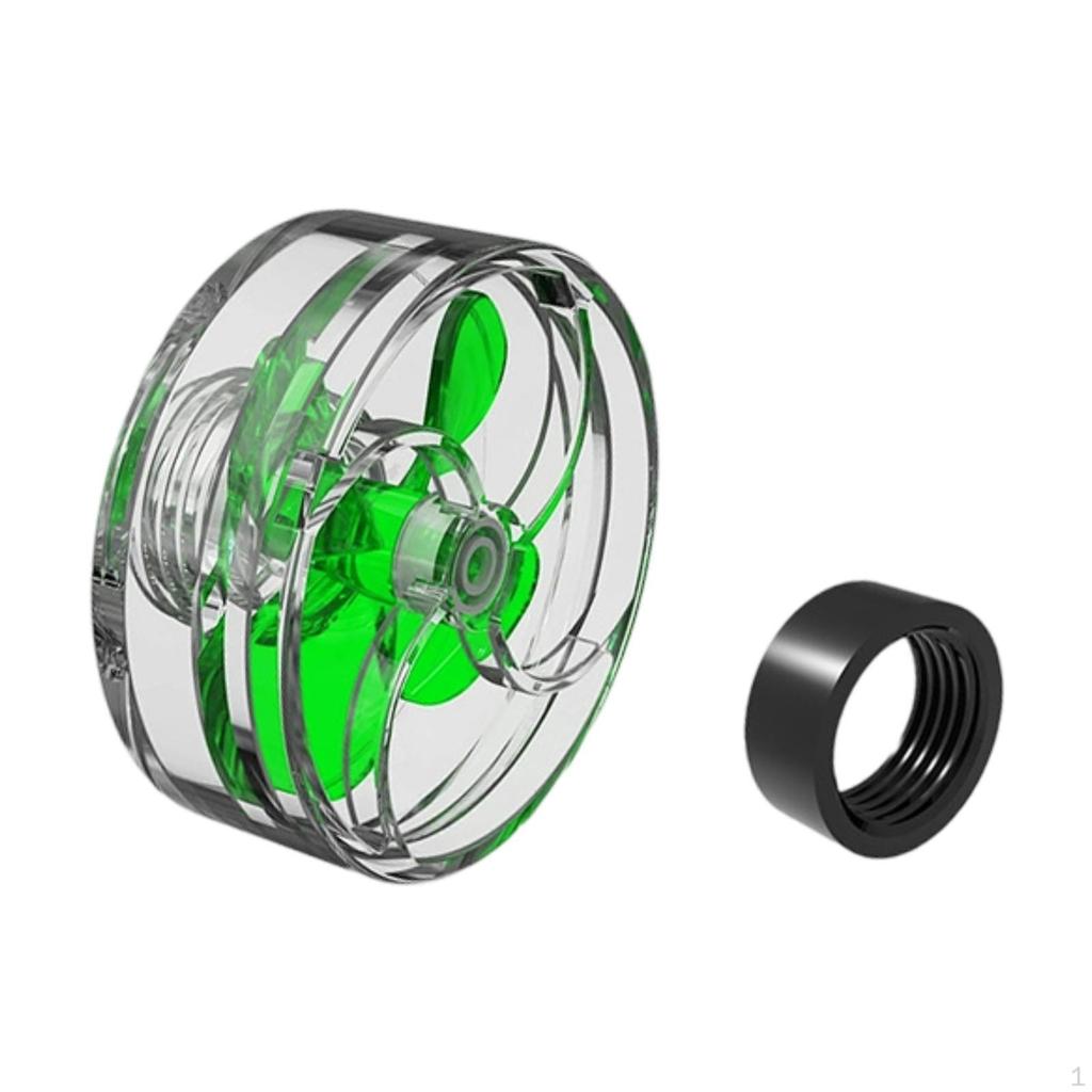 Aquarium Fan Nozzle for Water Drainage, Rotating 4-blade Fan, Connection Modifications