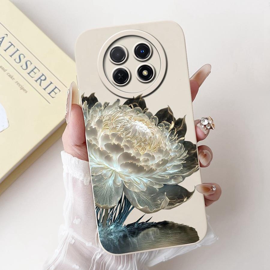 Für Realme 12 12Plus 12X Hülle Neue Blume Gedruckt Schutz Hülle Weicher Silikon Stoßfänger für Realme12 12 X 12 Plus Couqe