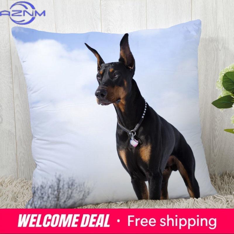 Pillowcase Doberman Pinscher Modern Home Living Room Decoration