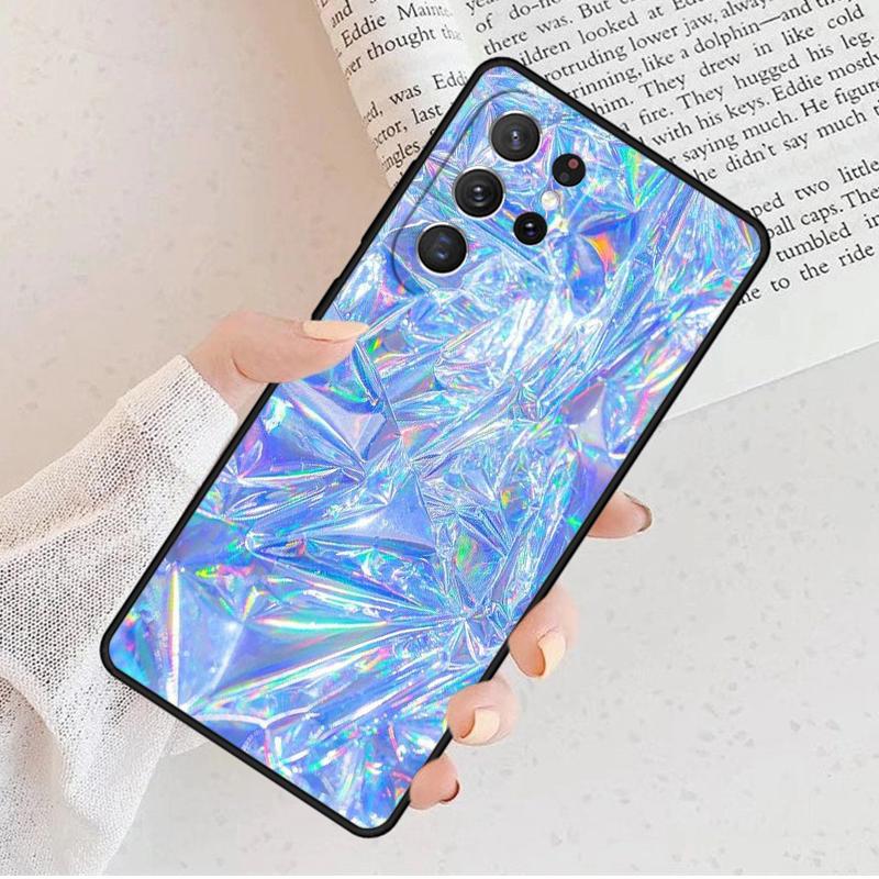 Rainbow Holographic Iridescence Phone Case For Samsung Galaxy S25 S23 S30 S8 S21 S20 FE S24 S22 Note 10 20 Plus lite Ultra