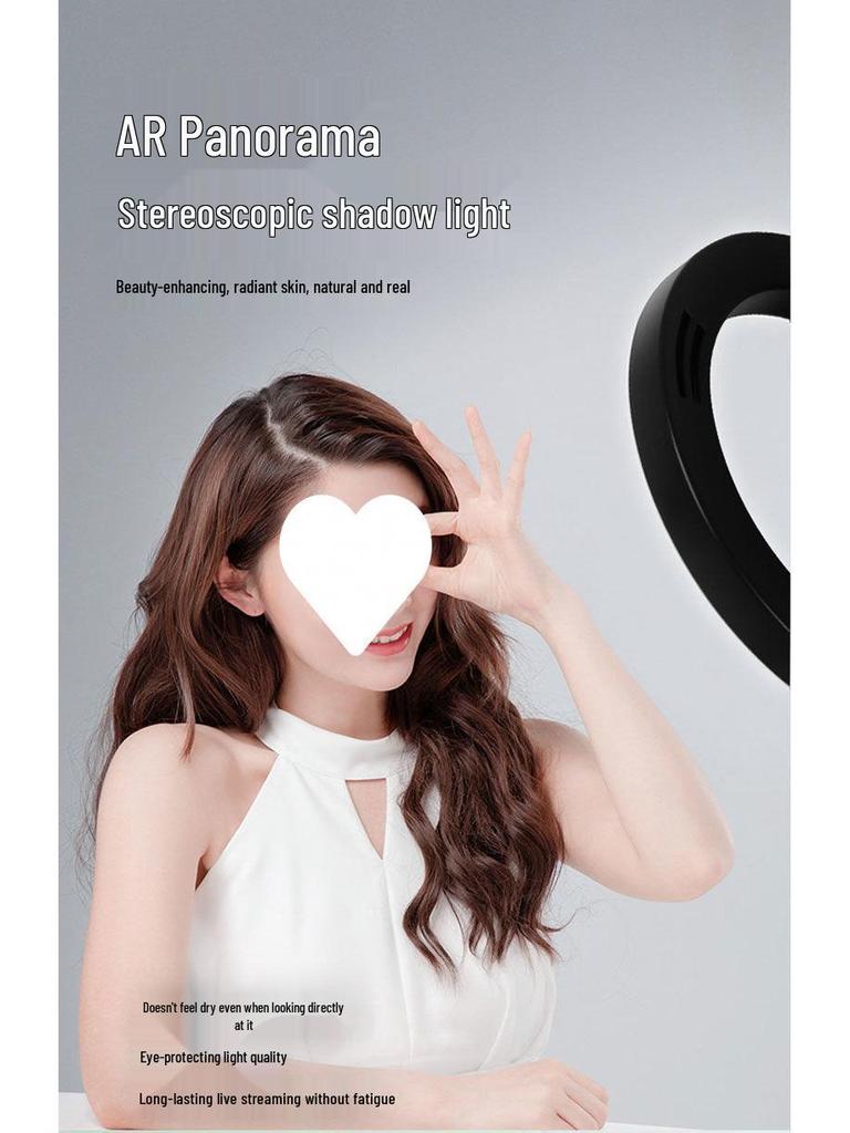 Multi-Functional Floor Tripod Phone Holder with Ring Light for Live Broadcast & Photography