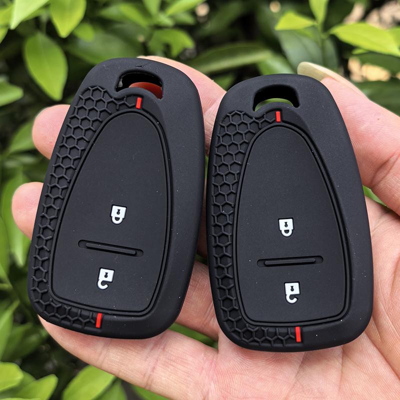 2 Buttons Silicone Car Remote Key Cover Case Holder for Chevrolet Cruze Spark 2016 Excellent Smart Remote FOB Key Shell Holder