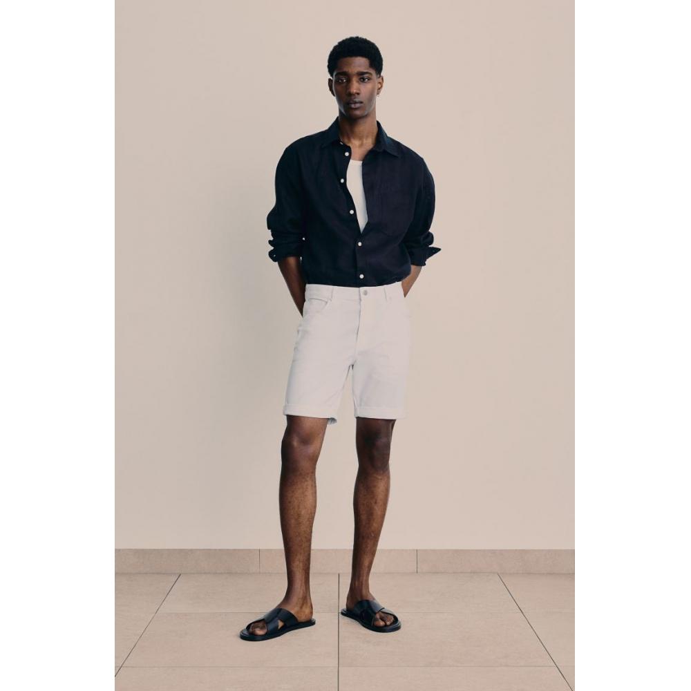

Шорты HM Slim Fit Cotton Twill White
