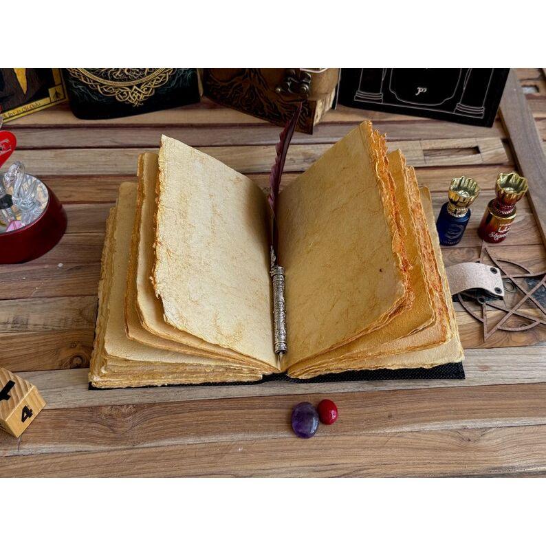 Leather Journal seven stone Tree Of Life Notebook blank sketchbook Traveling Notepad deckle edge pepar with 7 Stone For Men Women best gift