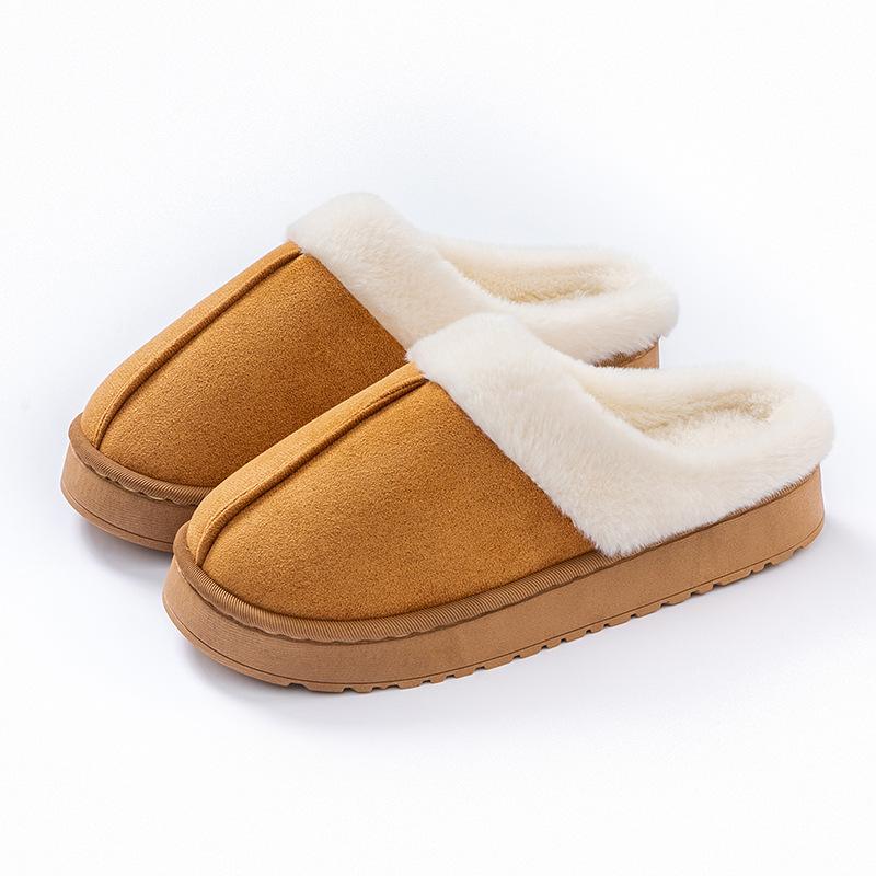 Unisex Couple Slippers, Winter Home Comfort In Fluffy Slippers with Soft Plush Upper and Comfortable