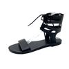 Gladiator Sandals for Women 2024 Summer Roman Open Toe Tied Flat Women's Sandals Outdoor Casual Ladies Sandalias Females Shoes