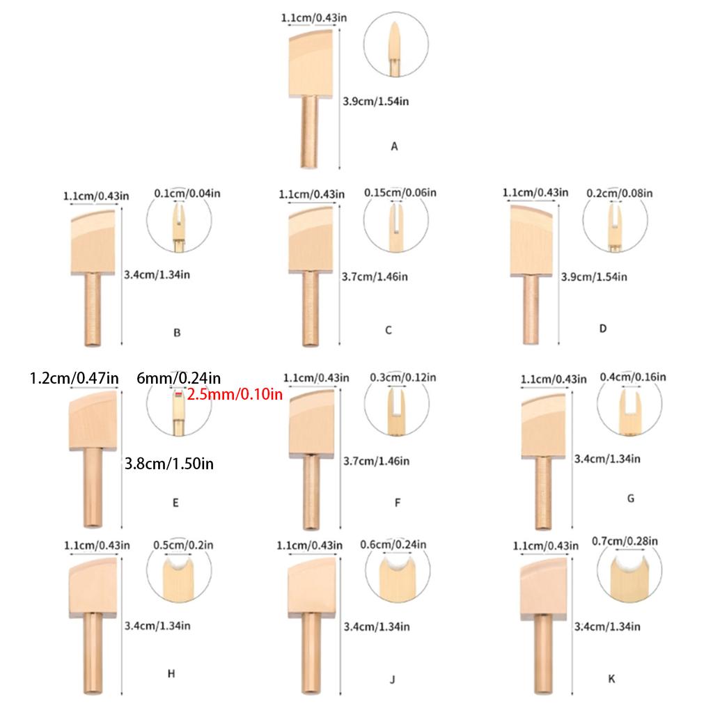 Metal Leather Edging Creaser Tool 1mm to 7mm Option Leather Craft Creasing Tool for Leather Stitching Line Pressing