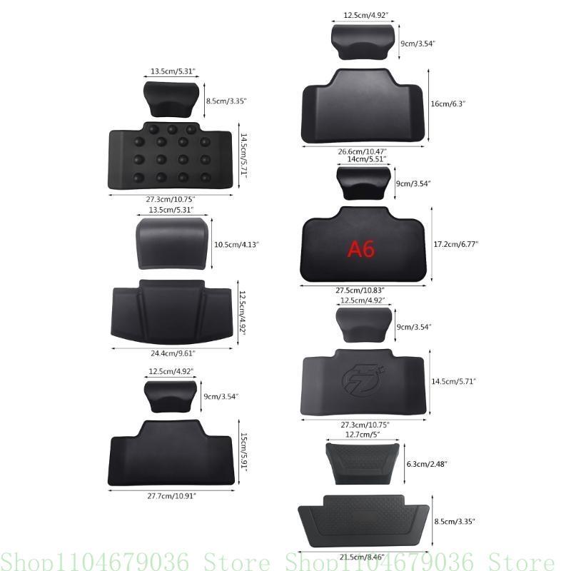 Motorcycle Passenger Backrest Back Pad Universal Self-adhesive Shockproof Rear Top Case Box Luggage Cushion