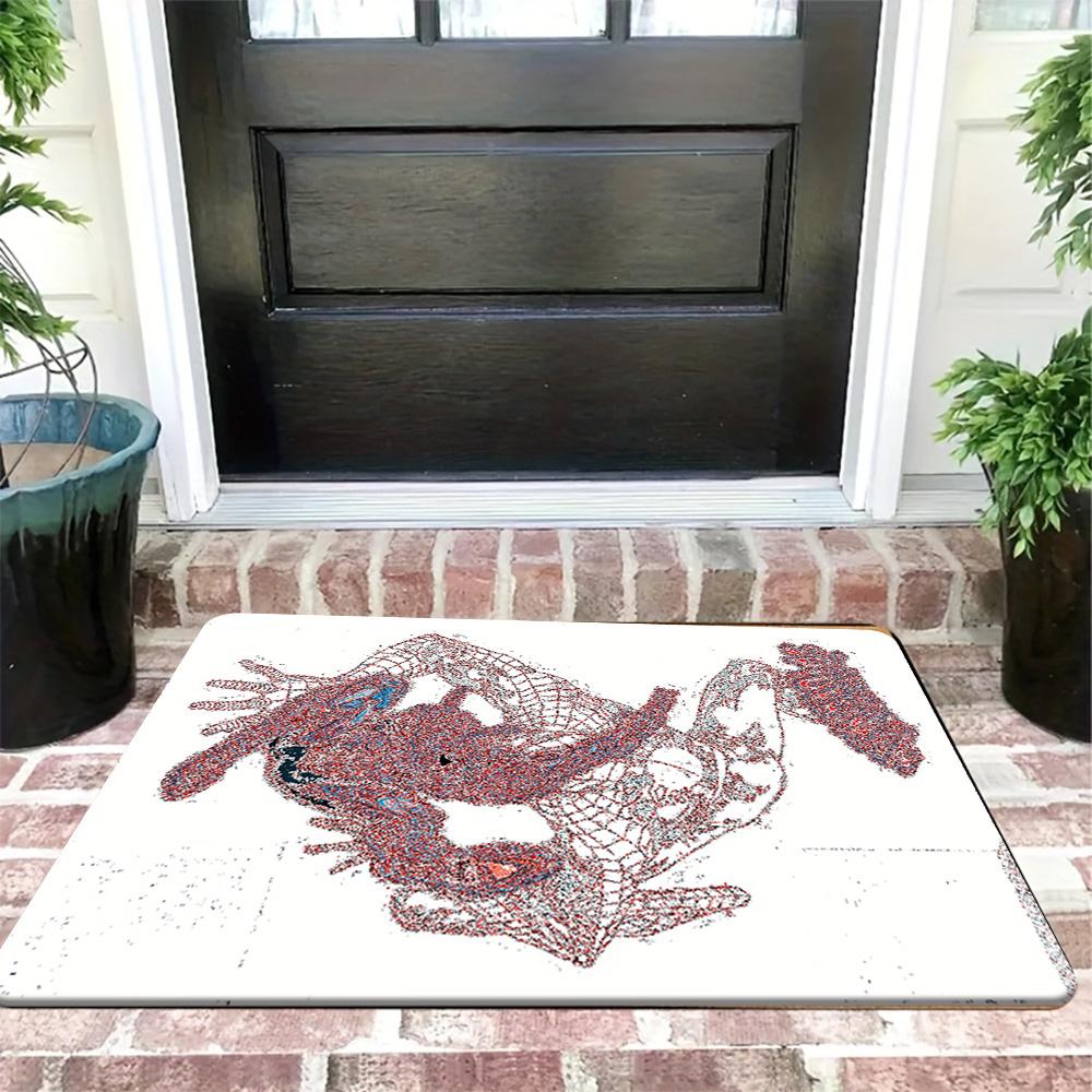 1pc Flannel Mat Marvel Superheroes Bathroom Mat, Multi-Size, Multi-Functional Daily Use, Suitable for Bathroom, Entrance, Laun
