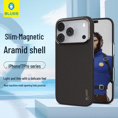 Herr. Blaue Ape Slim Magnetische Kevlar Hülle für iPhone 17 Pro
