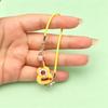 1Pc Kawaii Mini Guitar Resin Charms, Cute Cartoon Labubu Doll Accessories for 15cm/17cm Dolls