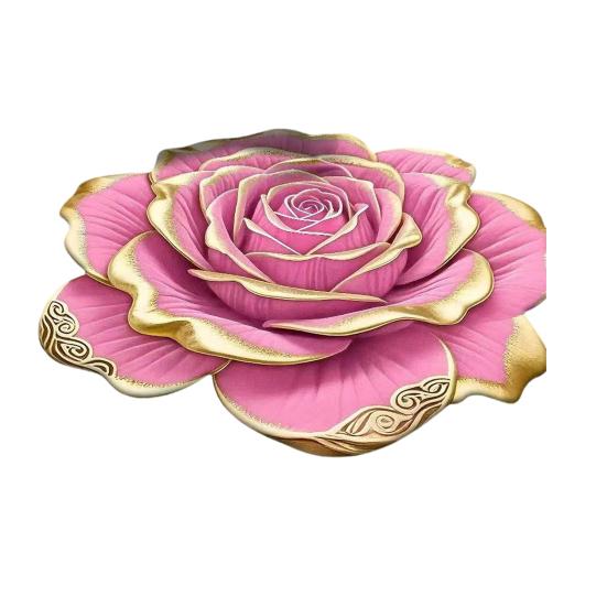 Non-Slip Floor Mat 3D Realistic Floral Pattern Bath Mat Super Absorbent Rug Quick-Drying Easy Maintenance Door Mat