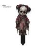 Weather Resistant Yard Decor Halloween Scarecrow Garden Stake, 2D Flat Creepy Zombie Ornament, Spooky Doll Horrifying Lawn Ornaments Decoration, Scary