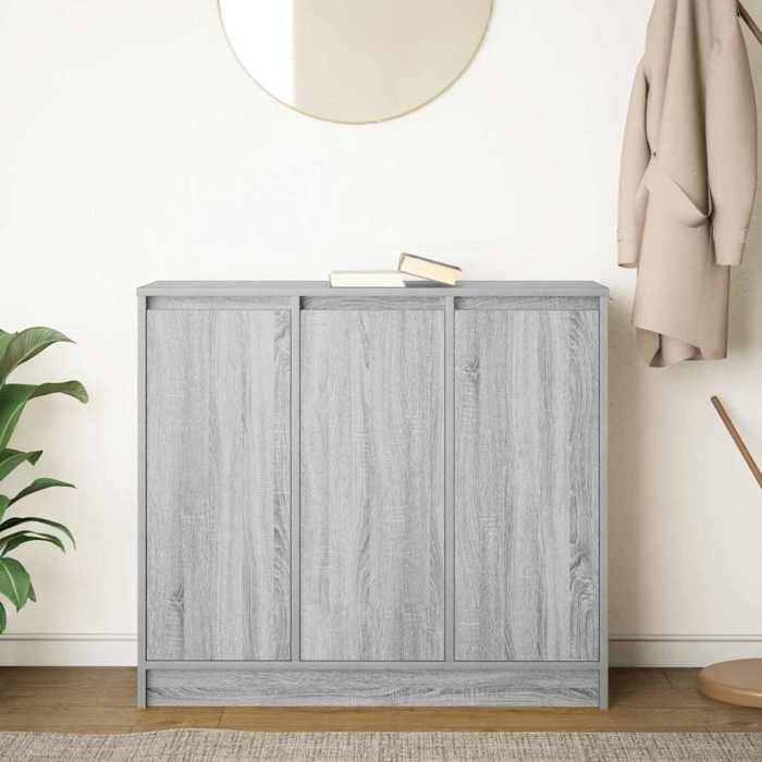 VidaXL Buffet Sonoma Grey 85x34x76 Cm Engineered Wood, Storage Furniture, Kitchen Storage Furniture, Furniture of 861630