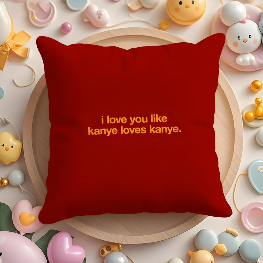 Singer K-Kanye Omari West Cushion Cover Home & Car Multi-Scene Pillow Cover - Reversible, Soft & Durable for Daily Use