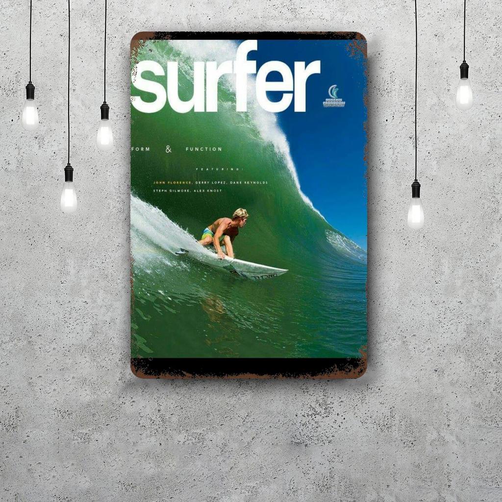 surfing Vintage Metal Tin Signs Posters Decor Retro Metal Plaque Wall Art Decor for Garage Bar