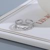 Lindon Copper Alloy Zircon Ring Ladies Jewelry Wedding Promise Party Gift