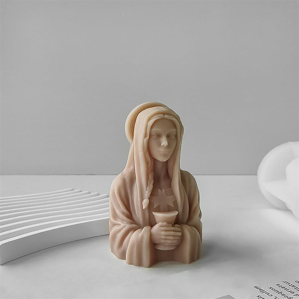 Plaster Mold Non-Stick Goddess Statue Silicone Mold Reusable Epoxy Resin Mold For Art Lovers Interior Decoration Craft