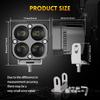 1000W Super Bright 3 Inch Dual Color LED Motorcycle Headlights Spotlights Auxiliary12V 24V Driving Lamp for 4x4 Car Auto SUV ATV