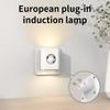 Eu Plug Led Motion Sensor Wall Lamp 120° Wide Angle Warm White Night Light For Stairs Bedrooms Hallways - Eye Protection