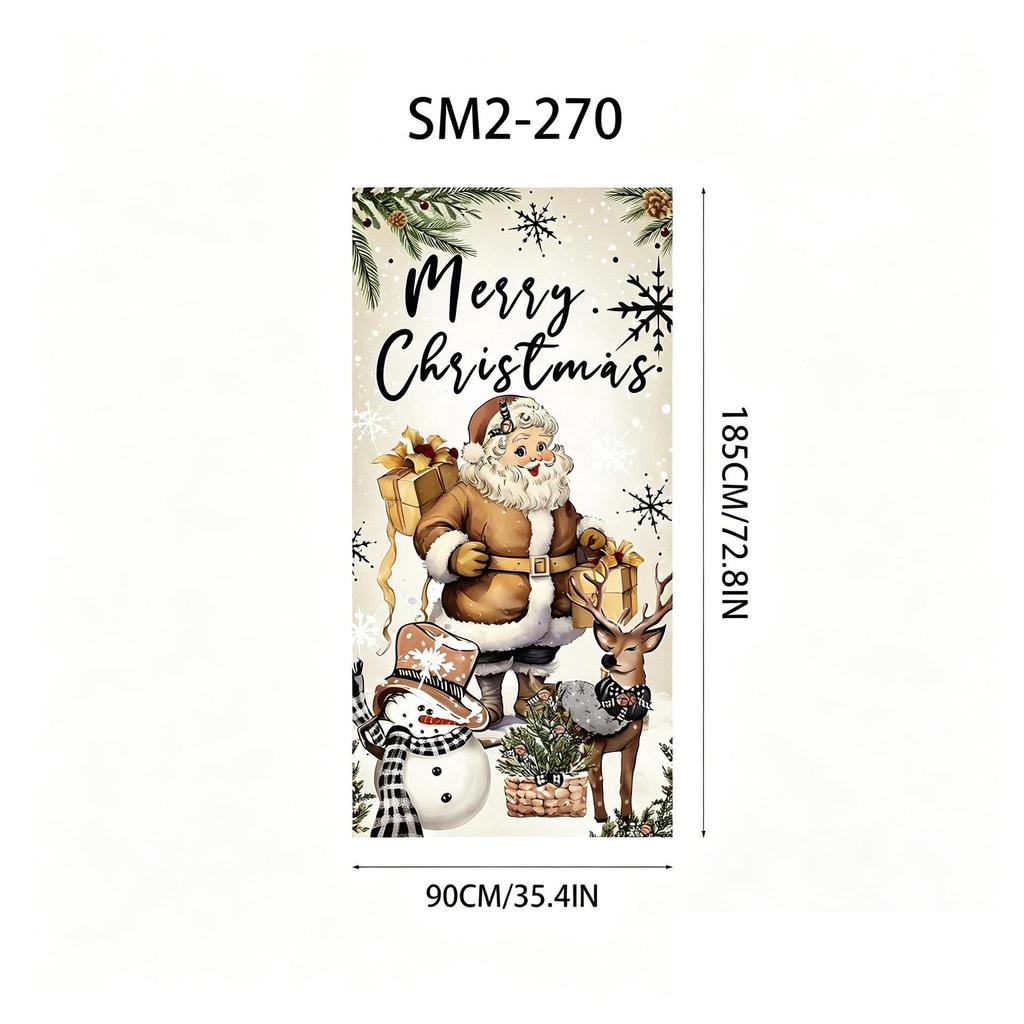 Santa Claus Christmas Hanging Cloth Background Decoration