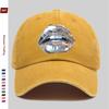 pc Silvery Sexy Lips Print Baseball Cap Suitable Sun Hat for SpringSummer Travel Comfortable and Lightweight Adjustable Sna