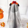 Halloween Costume Halloween Veil Headband Gothic Witch Hair Hoop  Hair Accessories