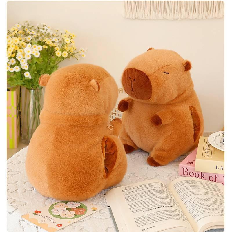 Warmer Winter Hand Pillow Capybara Plush Toy Cute Cartoon Girl Gift Birthday