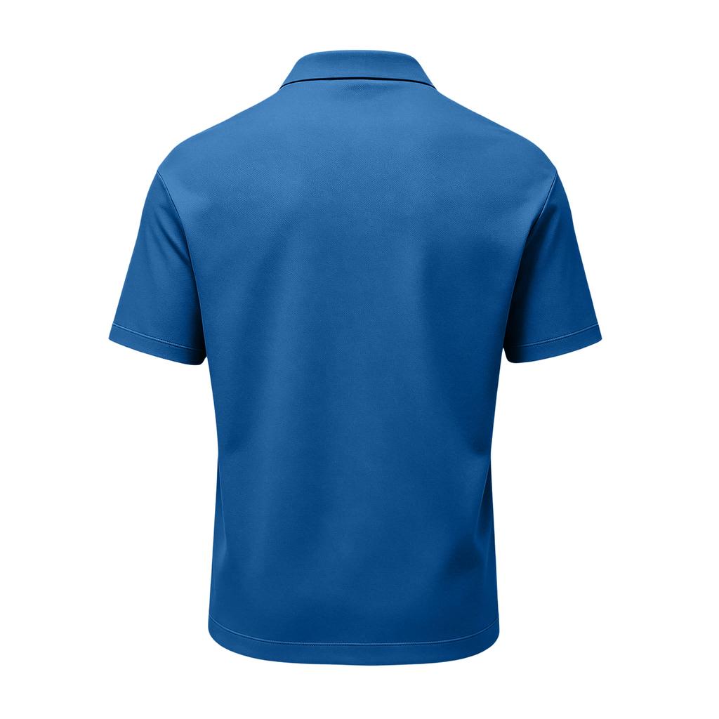 Men's Casual Quick Dry Mesh Golf Polo Shirt Short Sleeve Lightweight Breathable Classic Fit Button Down Collar Top for Sports Outdoor Activities