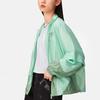 Li Ning Badfive Womens Loose Casual Spliced Sports Windbreaker Women Outerwear Water-Wave-Green AFDS356-2