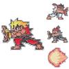 Fighter Fashionable Street Game Cartoon Brooch Pin With Eyecatching Flame Details